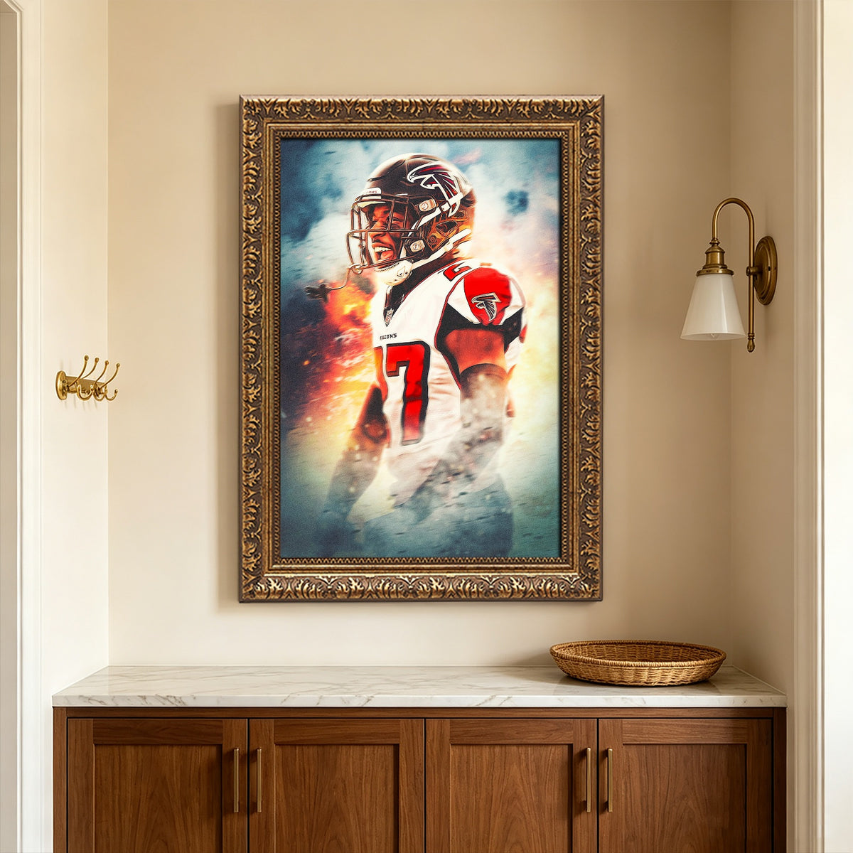 Damontae Kazee Art Sports Decorative Poster School Dormitory 5 Canvas Wall Art Poster Decor Gift