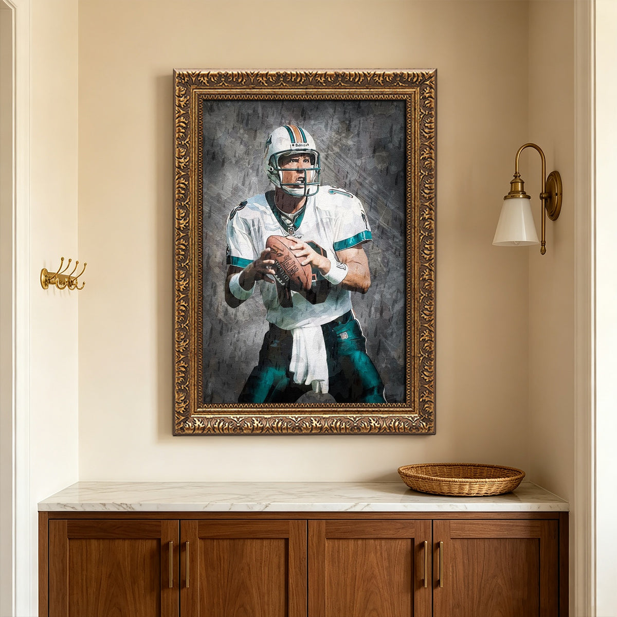 Dan Marino Celebrity Sports Art Poster School Dining Room Decoration 0 Canvas Wall Art Poster Decor Gift