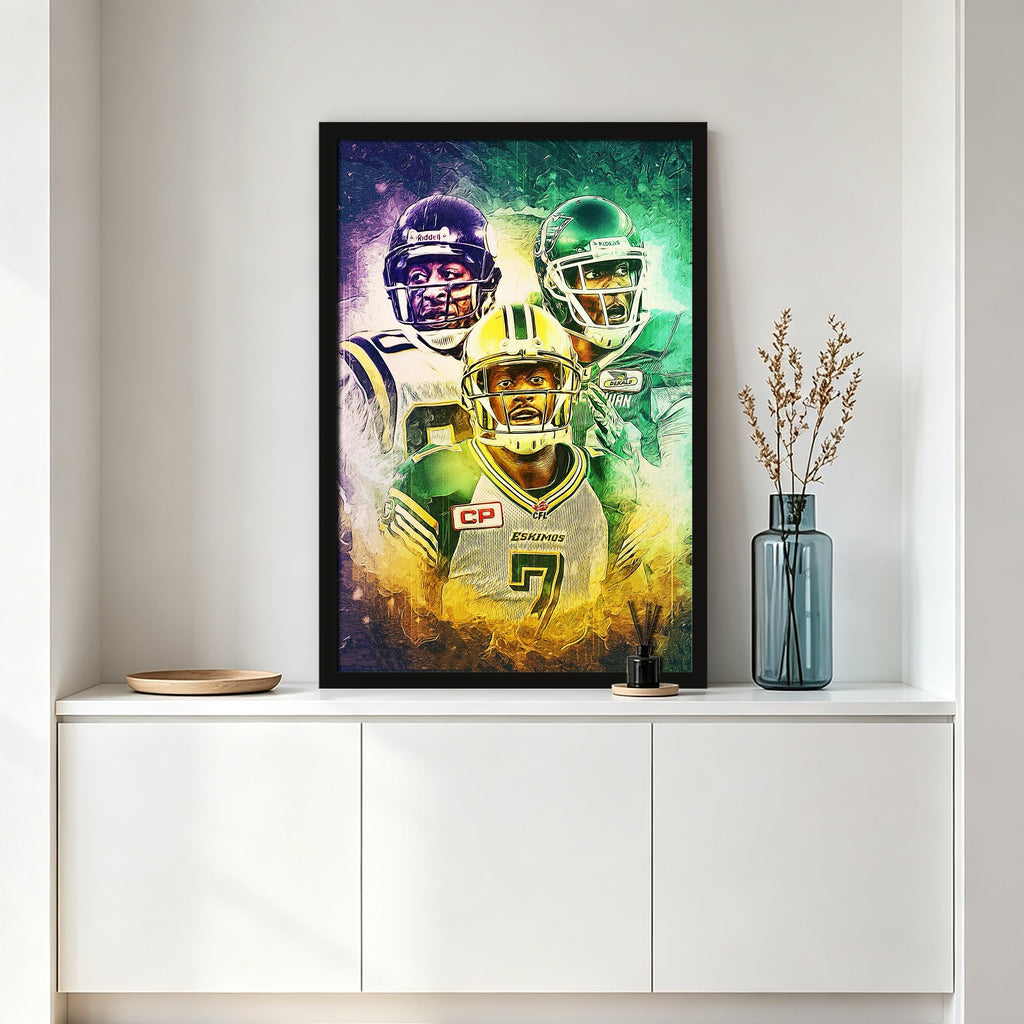 Cris Carter Duron Carter Kenny Stafford Art Sports Decorative Poster School Dormitory 4 Canvas Wall Art Poster Decor Gift