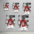 Calvin Ridley Art Sports Decorative Poster School Dormitory 9 Canvas Wall Art Poster Decor Gift