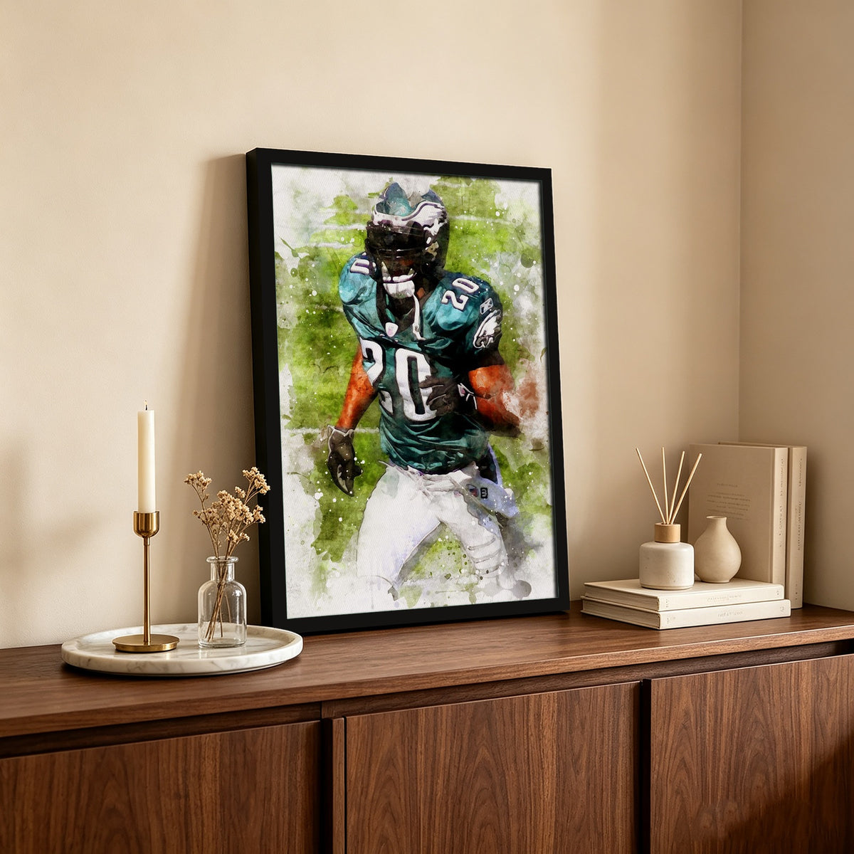 Brian Dawkins Art Poster 1 Canvas Wall Art Poster Decor Gift