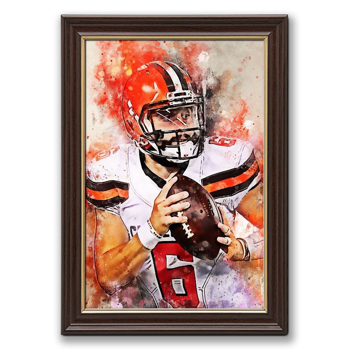 Baker Mayfield Celebrity Sports Art Poster School Dining Room Decoration 12 Canvas Wall Art Poster Decor Gift
