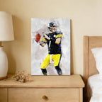 Ben Roethlisberger Celebrity Sports Art Poster School Dining Room Decoration 8 Canvas Wall Art Poster Decor Gift
