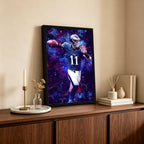Carson Wentz Sports Celebrity Art Deco Poster 2 Canvas Wall Art Poster Decor Gift