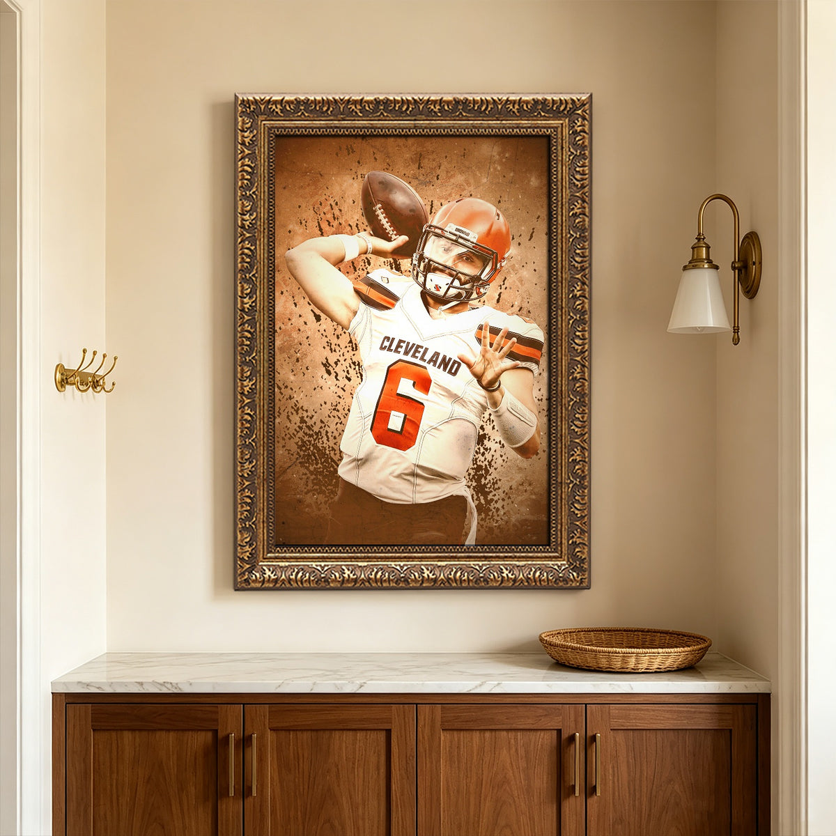 Baker Mayfield Sports Celebrity Art Deco Poster 11 Canvas Wall Art Poster Decor Gift