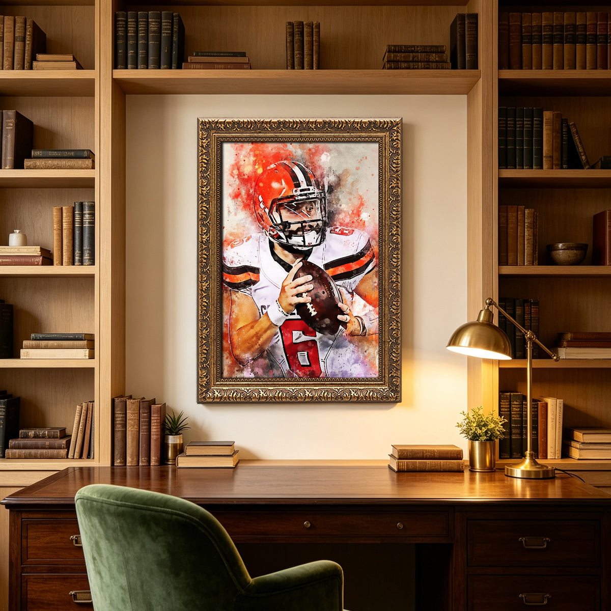 Baker Mayfield Celebrity Sports Art Poster School Dining Room Decoration 12 Canvas Wall Art Poster Decor Gift