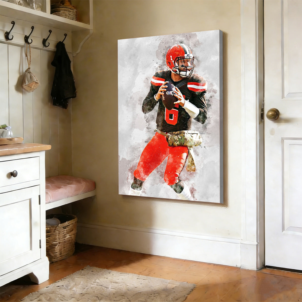 Baker Mayfield Celebrity Sports Art Poster School Dining Room Decoration 8 Canvas Wall Art Poster Decor Gift