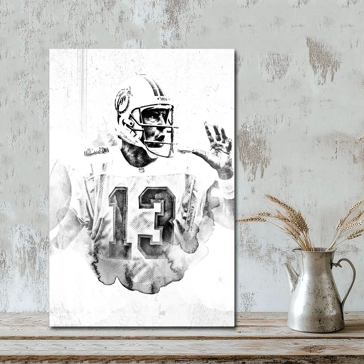 Dan Marino Art Sports Decorative Poster School Dormitory 2 Canvas Wall Art Poster Decor Gift
