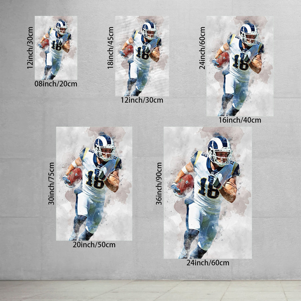 Cooper Kupp Celebrity Sports Art Poster School Dining Room Decoration 7 Canvas Wall Art Poster Decor Gift
