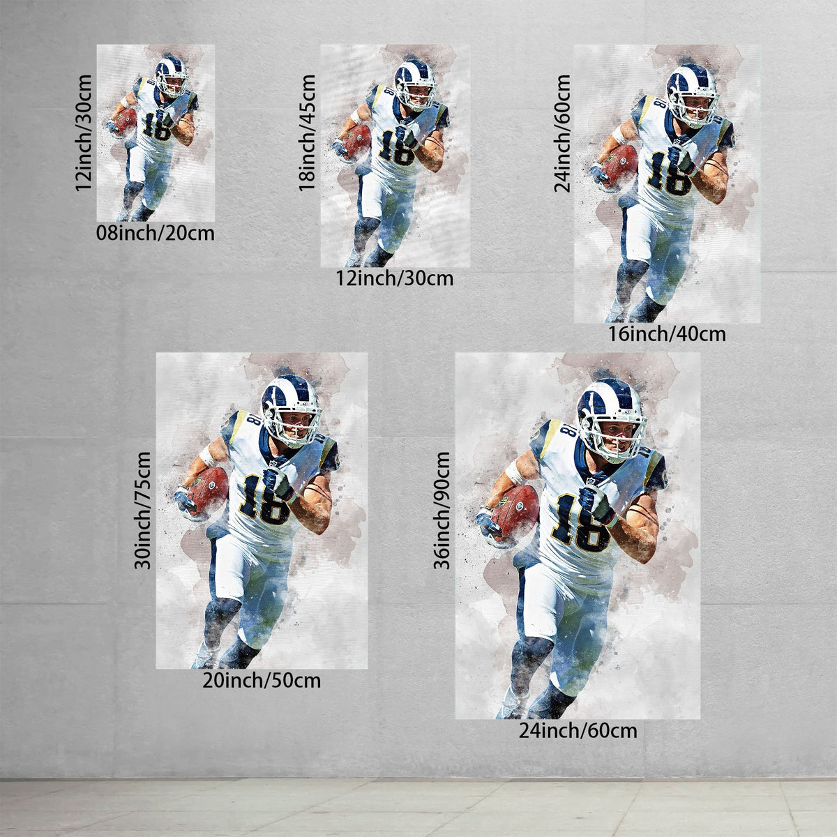 Cooper Kupp Celebrity Sports Art Poster School Dining Room Decoration 7 Canvas Wall Art Poster Decor Gift