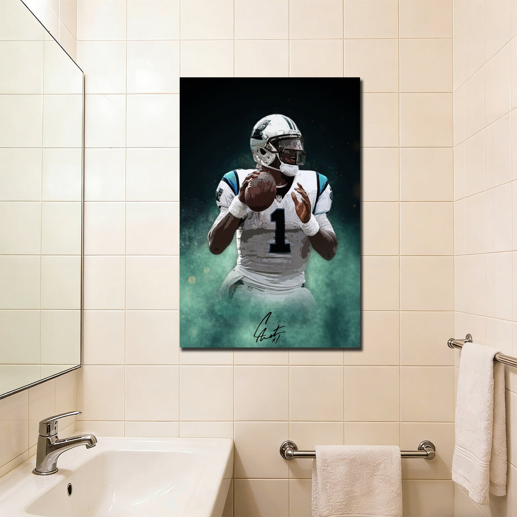 Cam Newton Celebrity Sports Art Poster School Dining Room Decoration 4 Canvas Wall Art Poster Decor Gift
