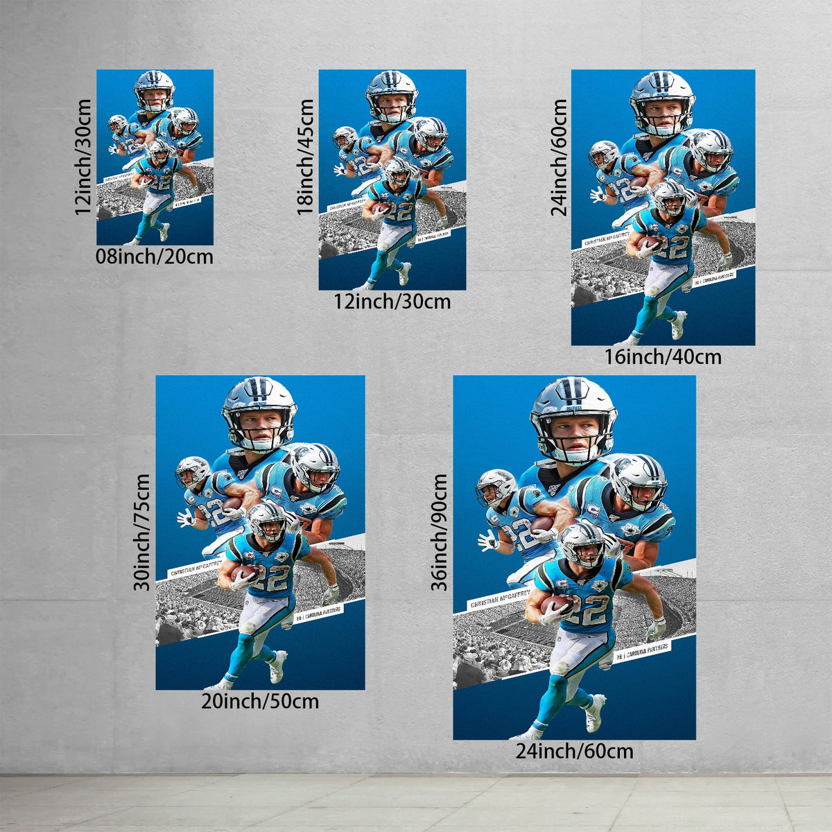 Christian McCaffrey Celebrity Sports Art Poster School Dining Room Decoration 0 Canvas Wall Art Poster Decor Gift