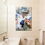 Dak Prescott Celebrity Sports Art Poster School Dining Room Decoration 0 Canvas Wall Art Poster Decor Gift