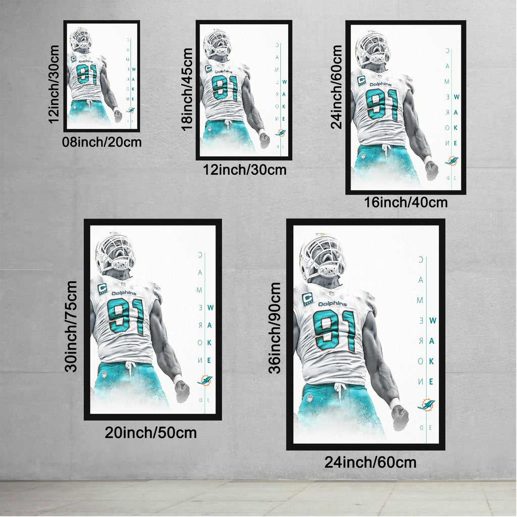 Cameron Wake Celebrity Sports Art Poster School Dining Room Decoration 0 Canvas Wall Art Poster Decor Gift