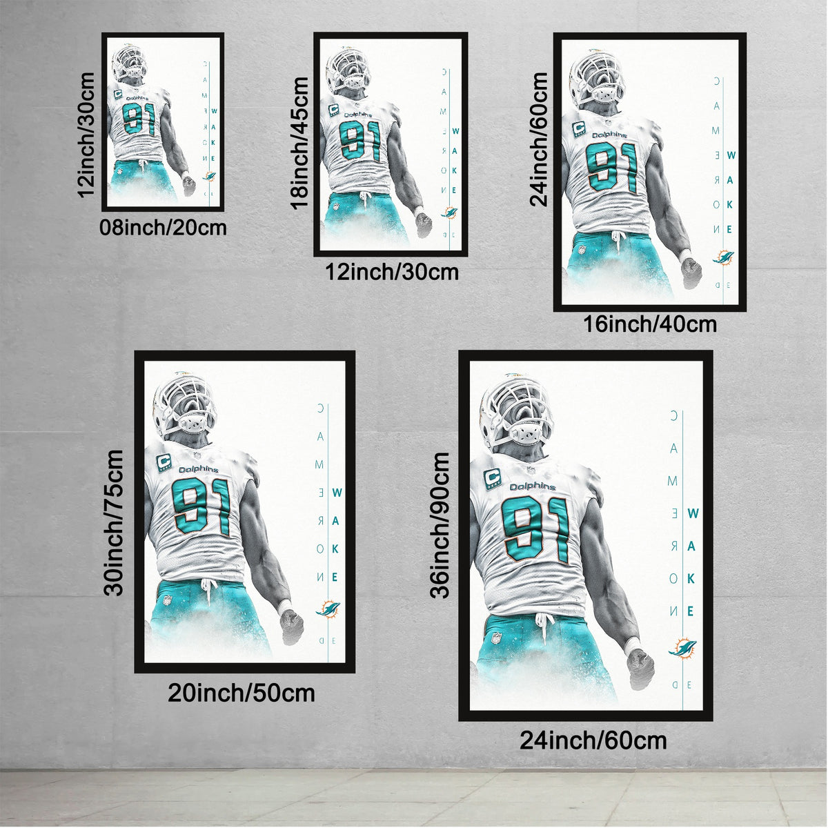 Cameron Wake Celebrity Sports Art Poster School Dining Room Decoration 0 Canvas Wall Art Poster Decor Gift