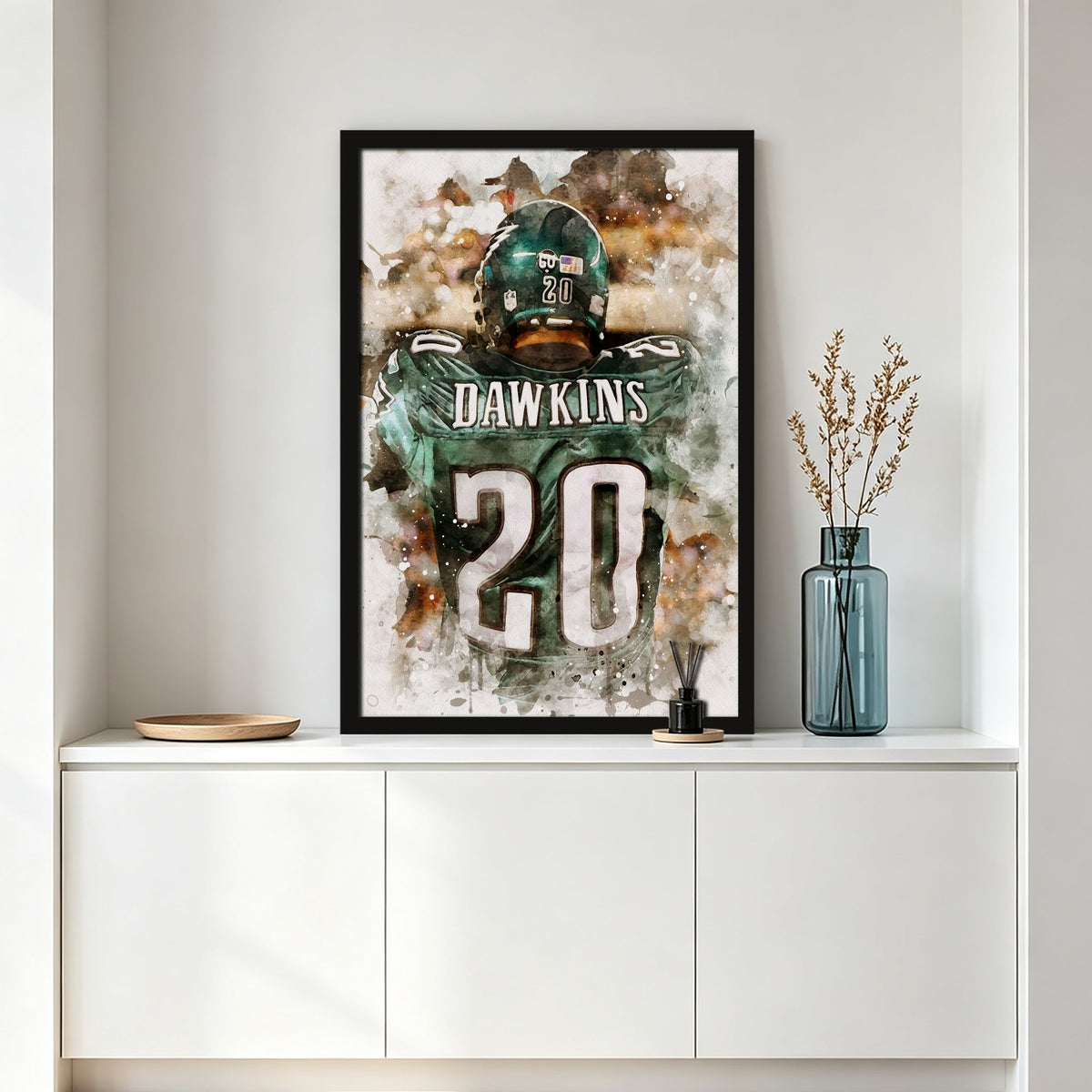 Brian Dawkins Art Poster 0 Canvas Wall Art Poster Decor Gift
