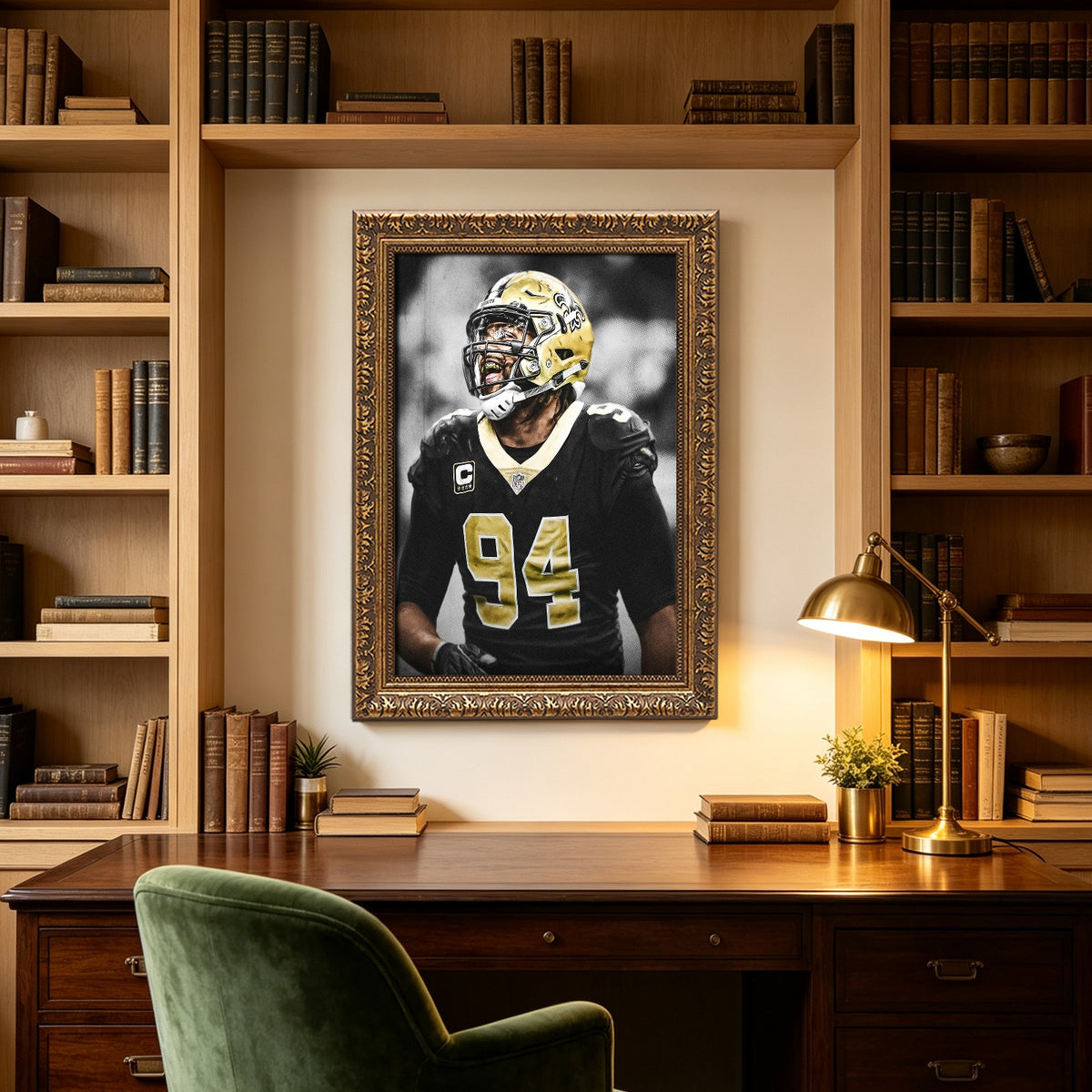 Cameron Jordan Celebrity Sports Art Poster School Dining Room Decoration 1 Canvas Wall Art Poster Decor Gift