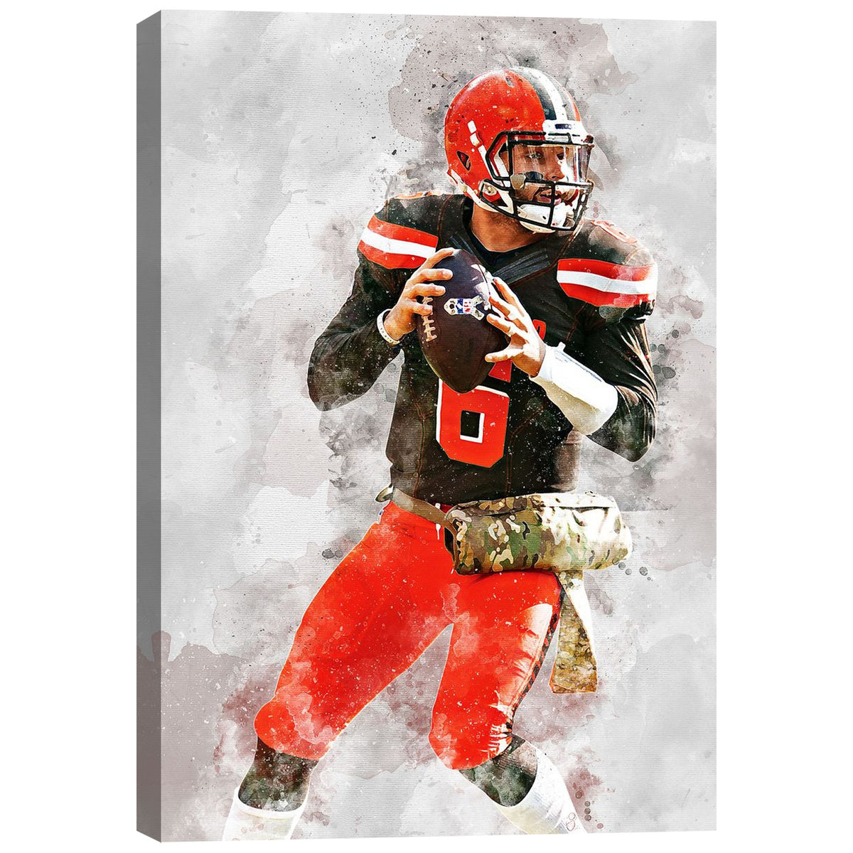 Baker Mayfield Celebrity Sports Art Poster School Dining Room Decoration 8 Canvas Wall Art Poster Decor Gift