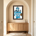 Christian McCaffrey Art Poster 1 Canvas Wall Art Poster Decor Gift