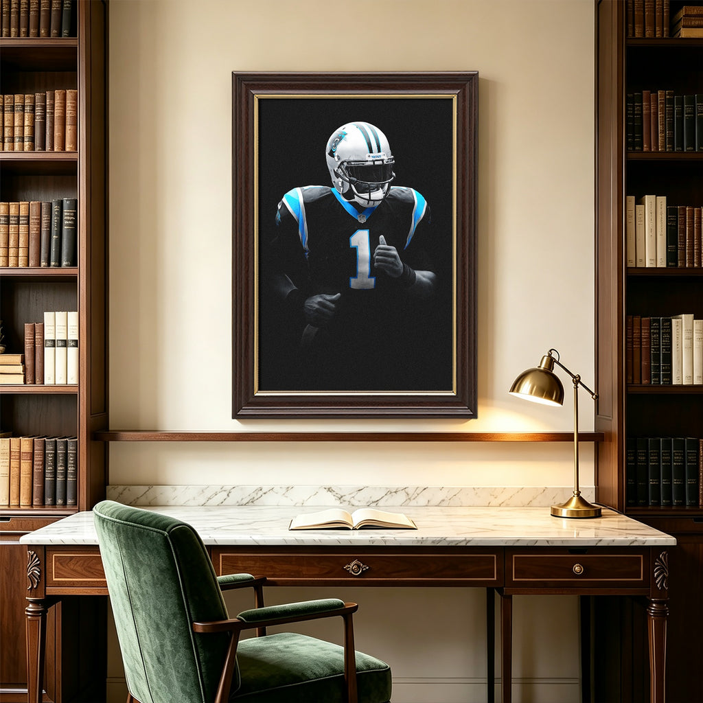 Cam Newton Art Sports Decorative Poster School Dormitory 3 Canvas Wall Art Poster Decor Gift