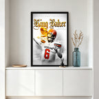 Baker Mayfield Celebrity Sports Art Poster School Dining Room Decoration 4 Canvas Wall Art Poster Decor Gift