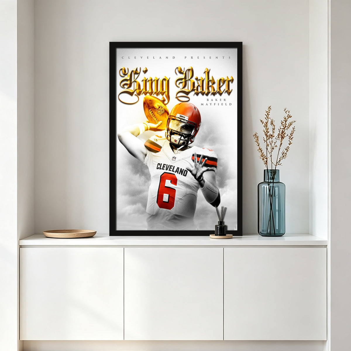 Baker Mayfield Celebrity Sports Art Poster School Dining Room Decoration 4 Canvas Wall Art Poster Decor Gift
