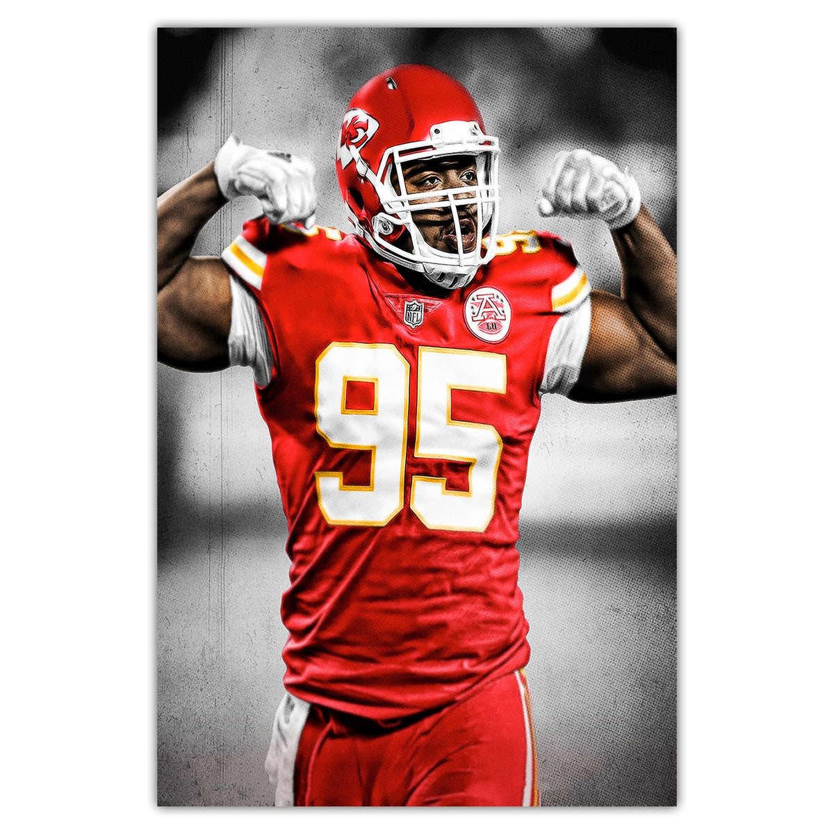 Chris Jones Art Sports Decorative Poster School Dormitory 7 Canvas Wall Art Poster Decor Gift