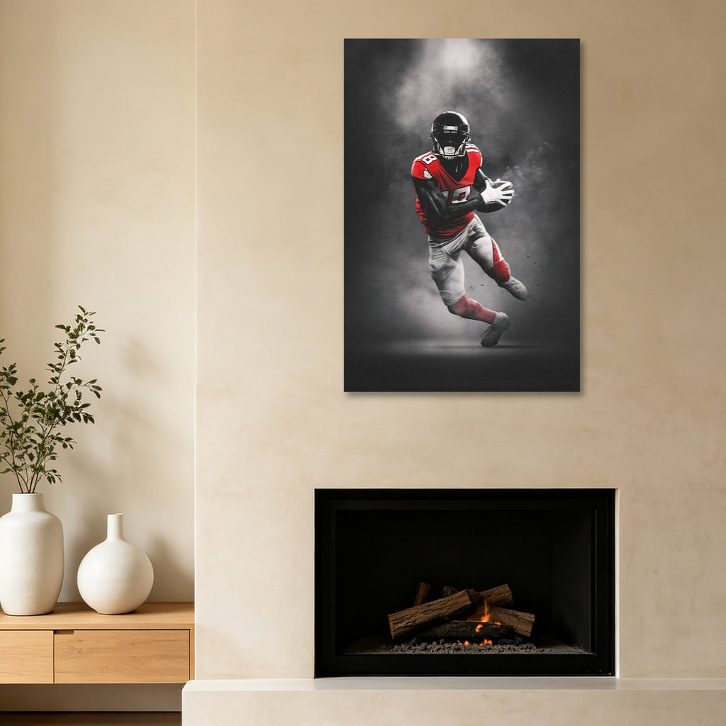 Calvin Ridley Art Sports Decorative Poster School Dormitory 6 Canvas Wall Art Poster Decor Gift