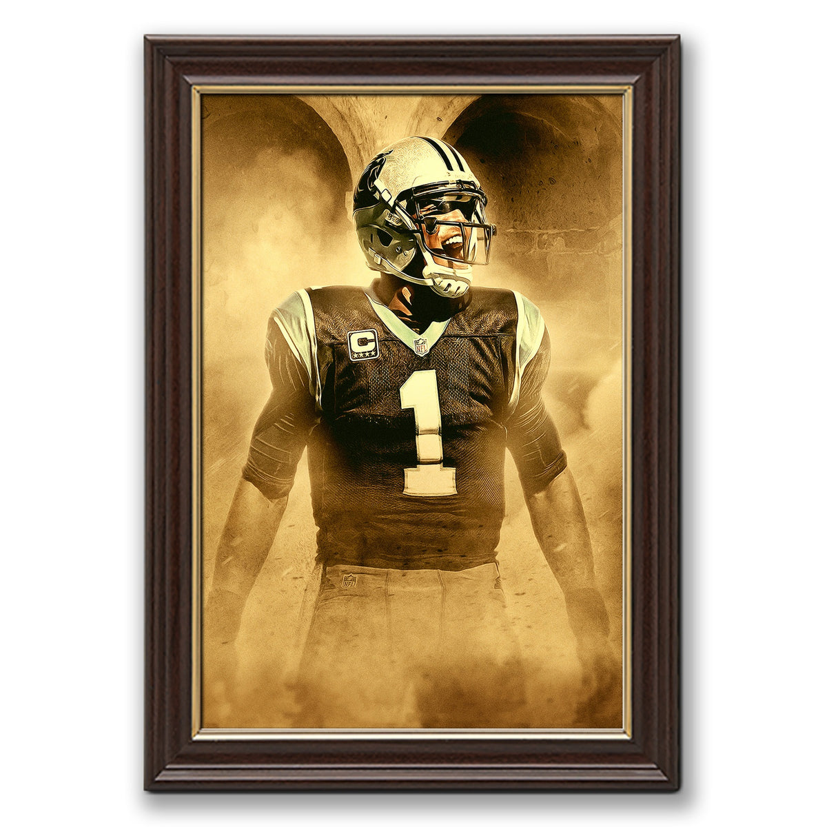 Cam Newton Art Sports Decorative Poster School Dormitory 9 Canvas Wall Art Poster Decor Gift
