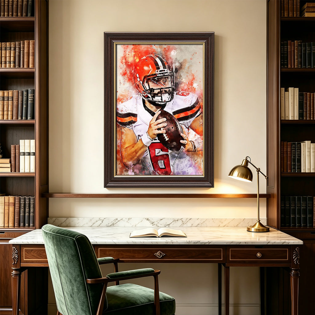 Baker Mayfield Celebrity Sports Art Poster School Dining Room Decoration 12 Canvas Wall Art Poster Decor Gift