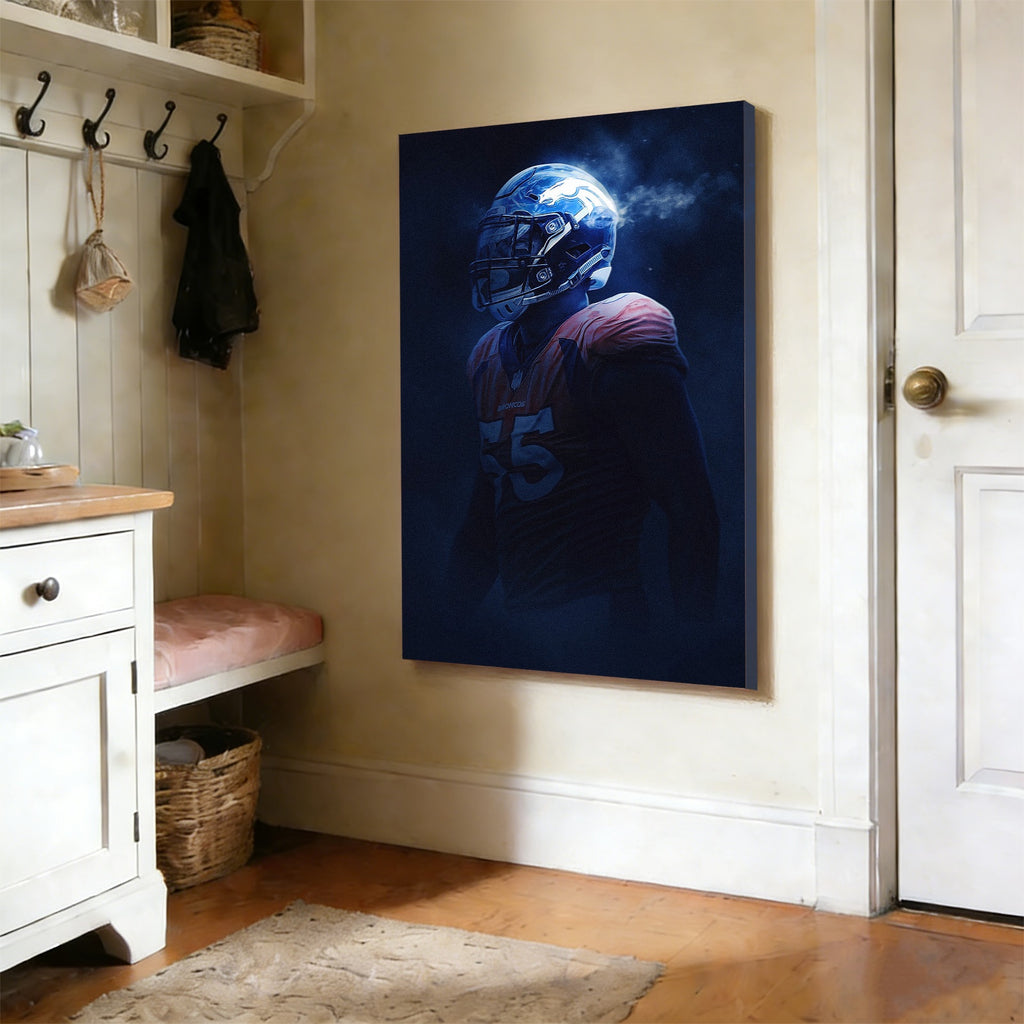 Bradley Chubb Art Sports Decorative Poster School Dormitory 8 Canvas Wall Art Poster Decor Gift