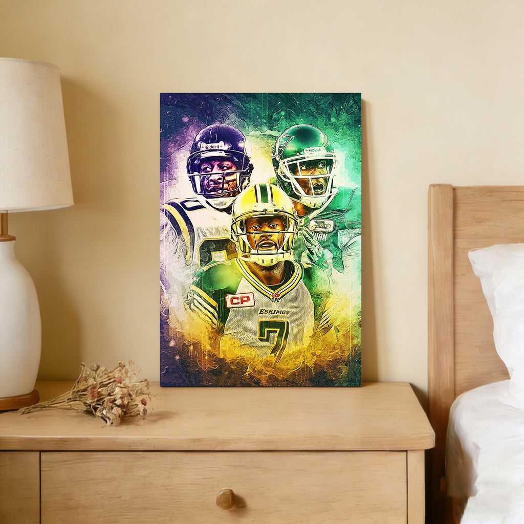 Cris Carter Duron Carter Kenny Stafford Art Sports Decorative Poster School Dormitory 4 Canvas Wall Art Poster Decor Gift
