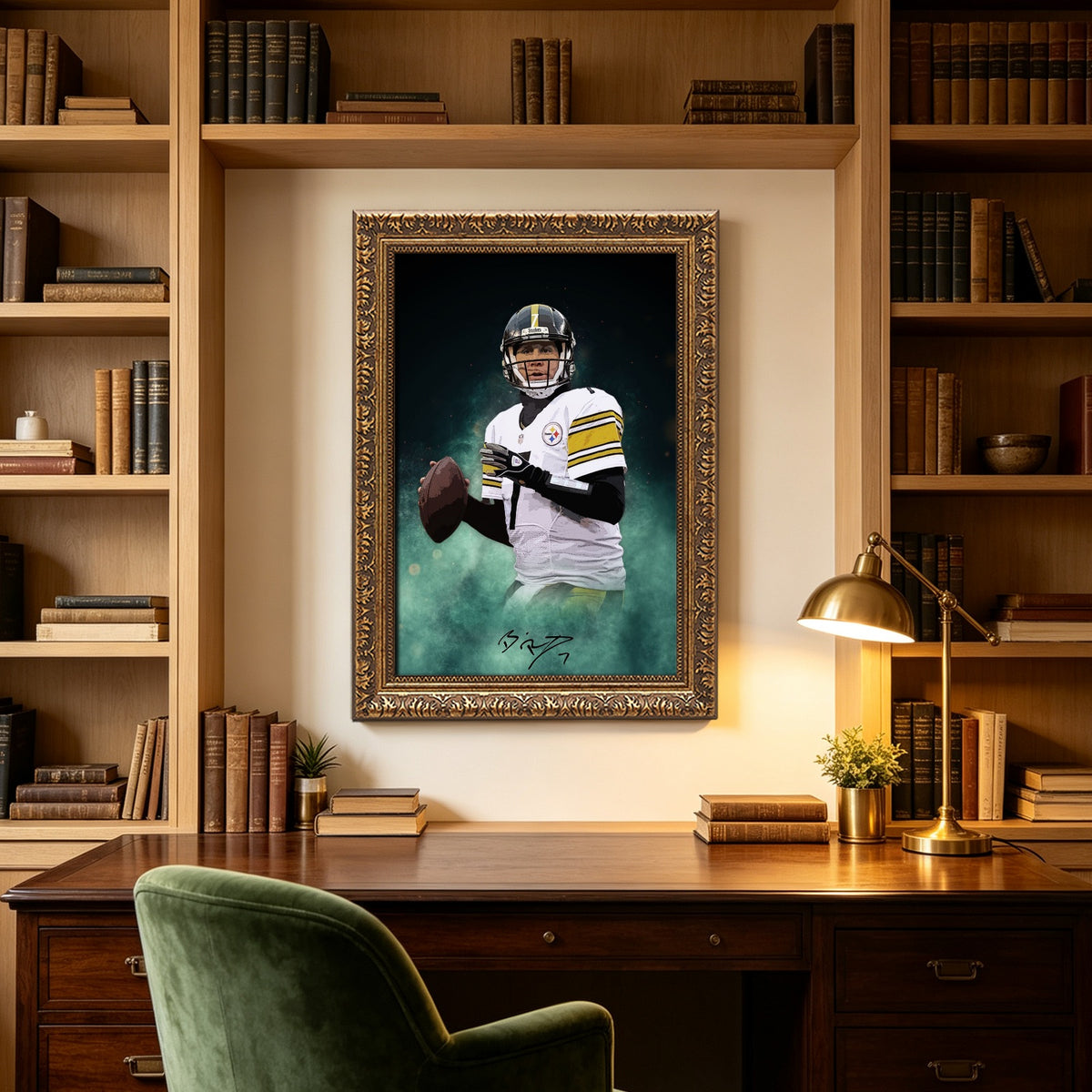 Ben Roethlisberger Celebrity Sports Art Poster School Dining Room Decoration 9 Canvas Wall Art Poster Decor Gift