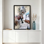 Cam Newton Celebrity Sports Art Poster School Dining Room Decoration 6 Canvas Wall Art Poster Decor Gift