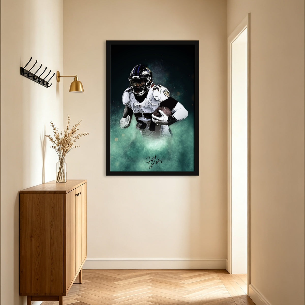 CJ Mosley Celebrity Sports Art Poster School Dining Room Decoration 8 Canvas Wall Art Poster Decor Gift