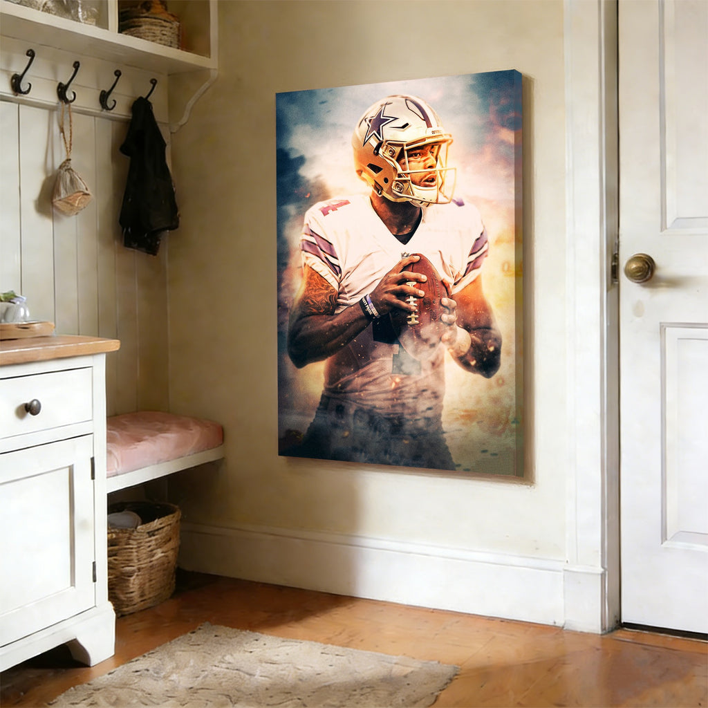 Dak Prescott Celebrity Sports Art Poster School Dining Room Decoration 8 Canvas Wall Art Poster Decor Gift