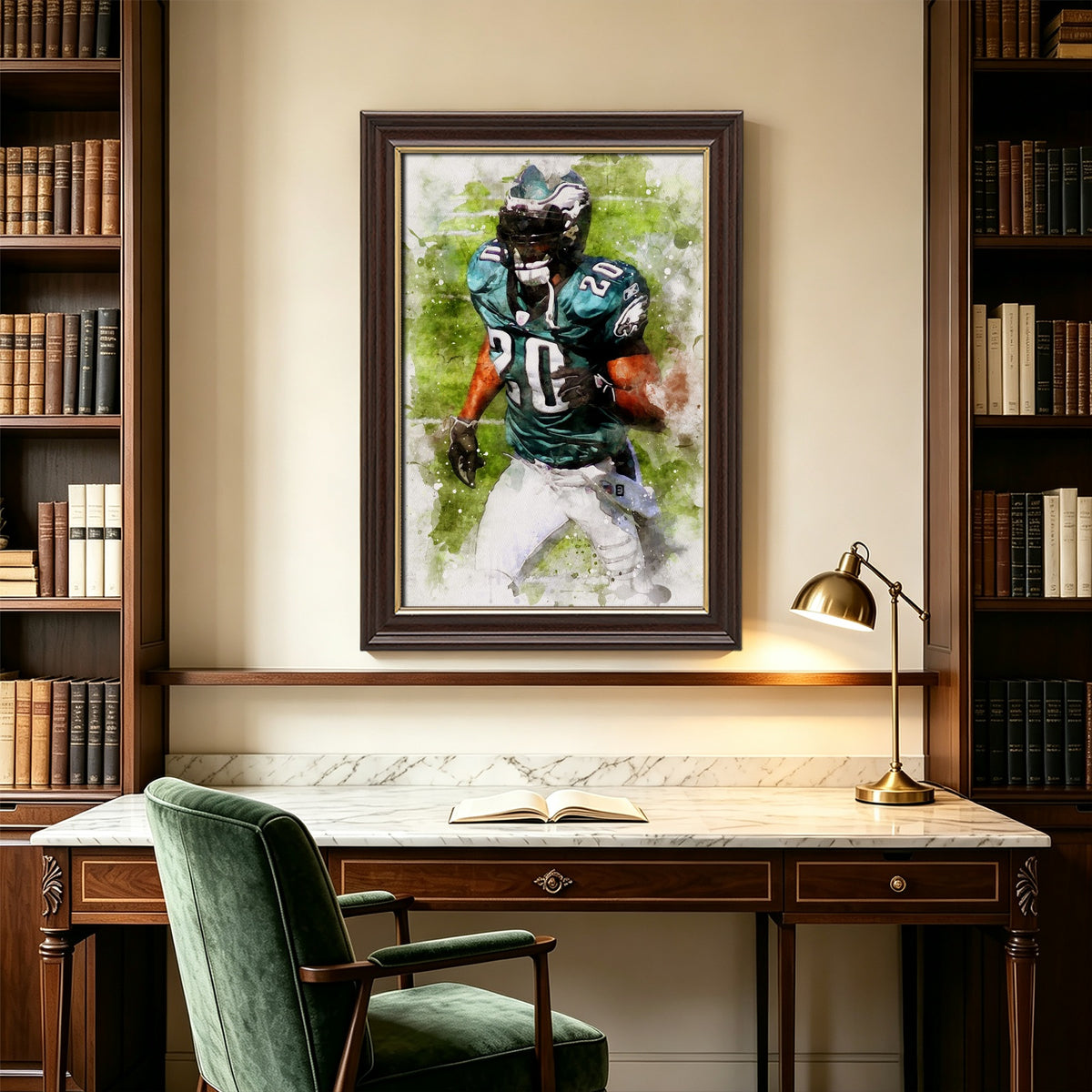 Brian Dawkins Art Poster 1 Canvas Wall Art Poster Decor Gift