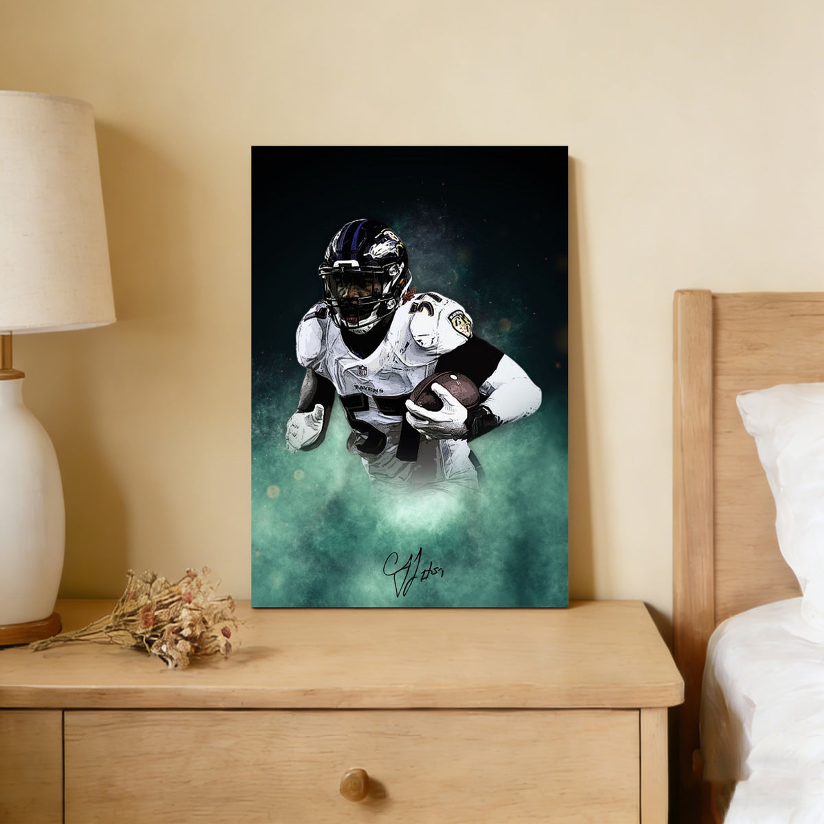 CJ Mosley Celebrity Sports Art Poster School Dining Room Decoration 8 Canvas Wall Art Poster Decor Gift
