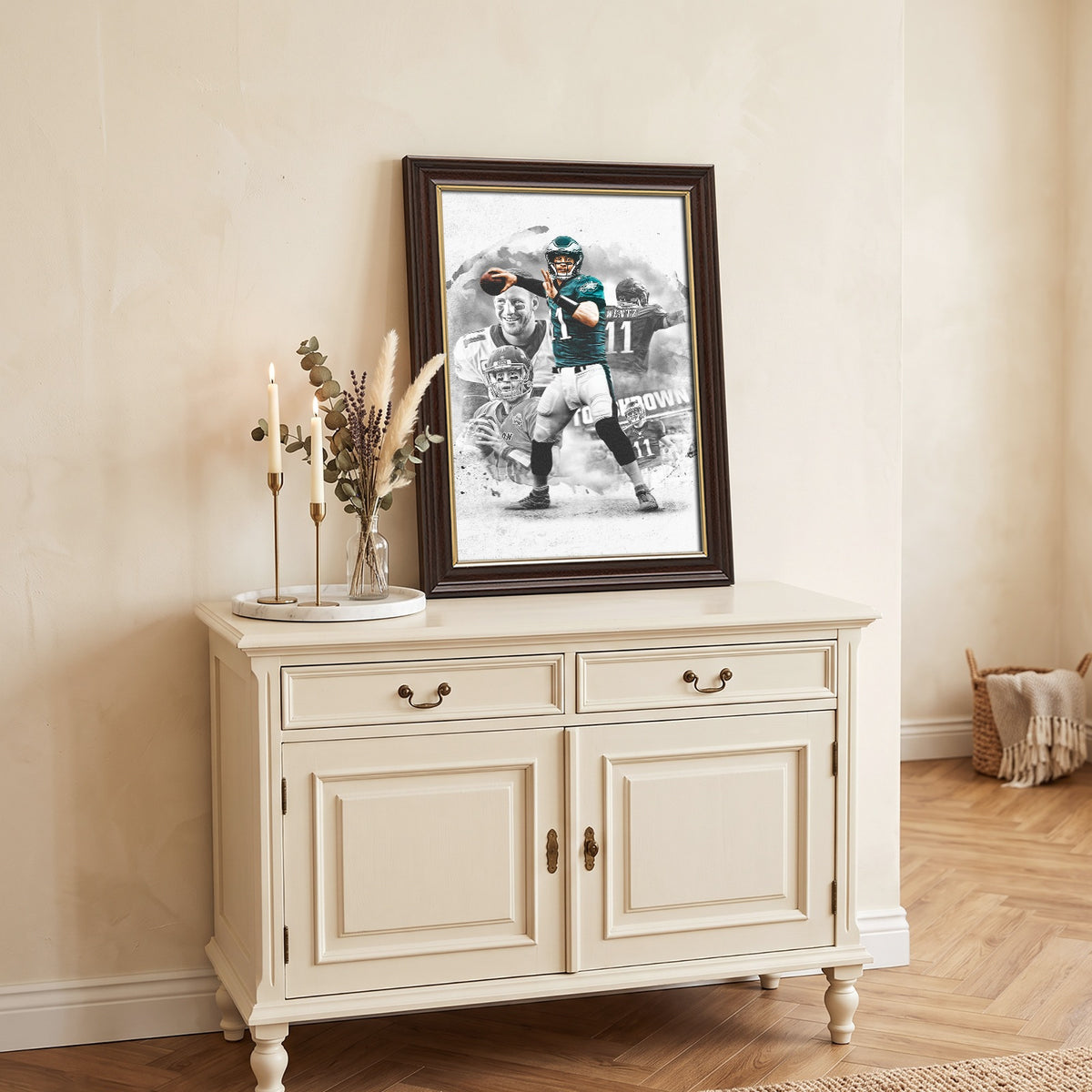 Carson Wentz Art Sports Decorative Poster School Dormitory 1 Canvas Wall Art Poster Decor Gift