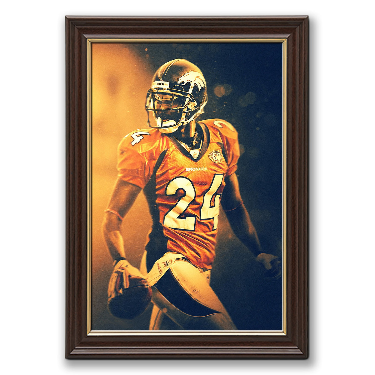 Champ Bailey Art Sports Decorative Poster School Dormitory 2 Canvas Wall Art Poster Decor Gift