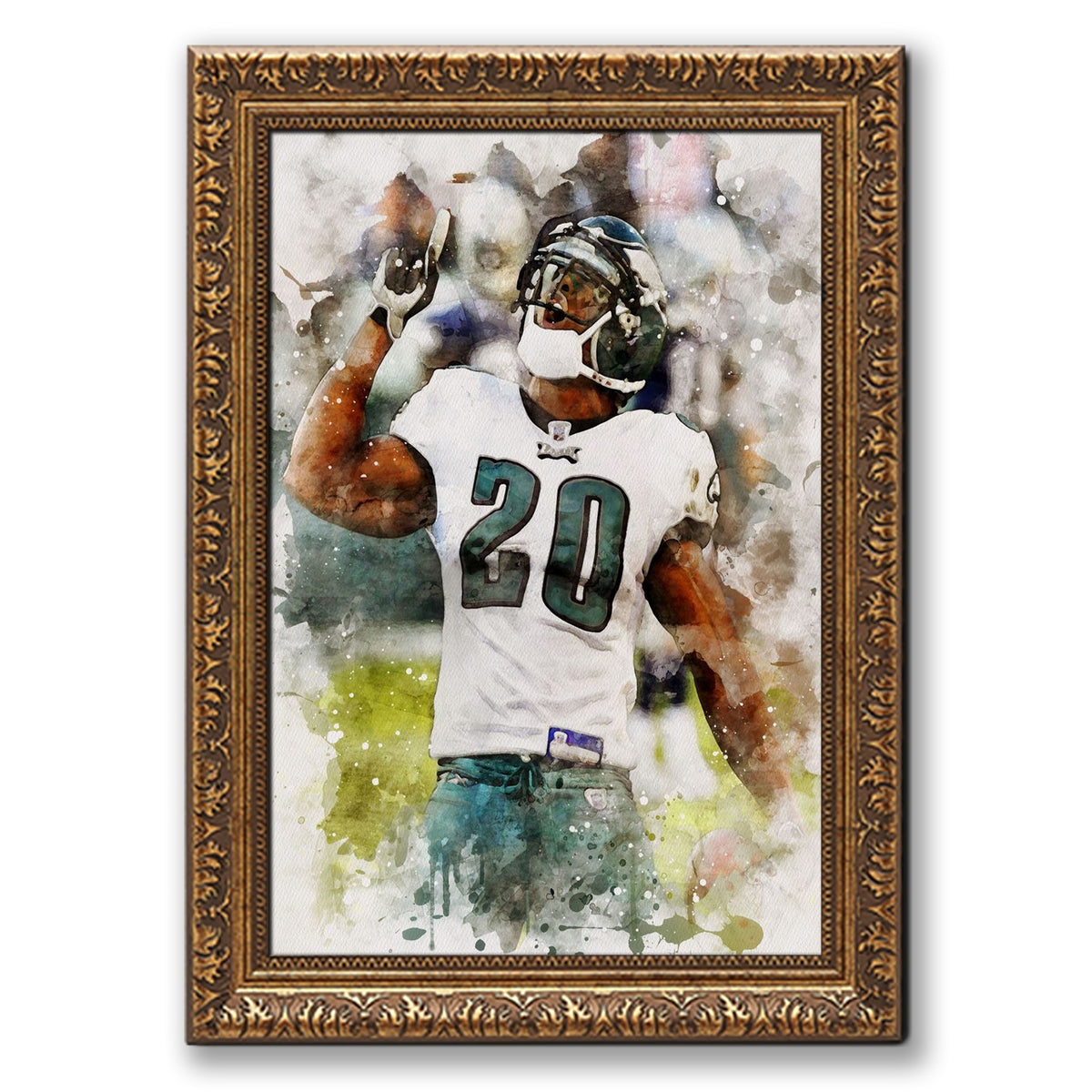 Brian Dawkins Art Poster 9 Canvas Wall Art Poster Decor Gift