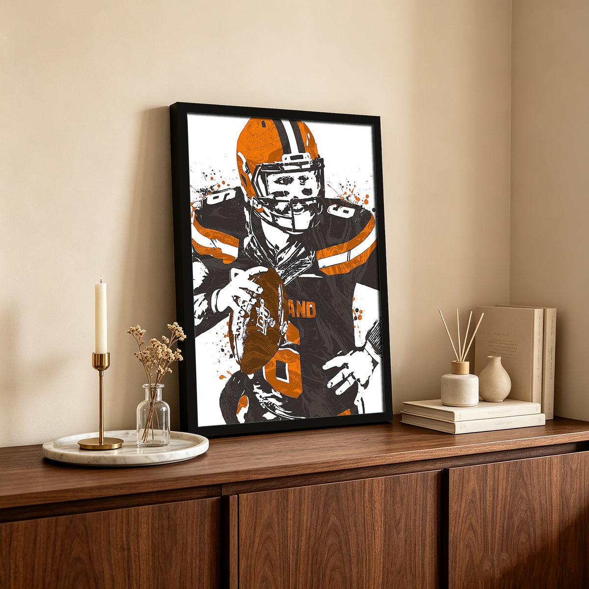 Baker Mayfield Celebrity Sports Art Poster School Dining Room Decoration 7 Canvas Wall Art Poster Decor Gift