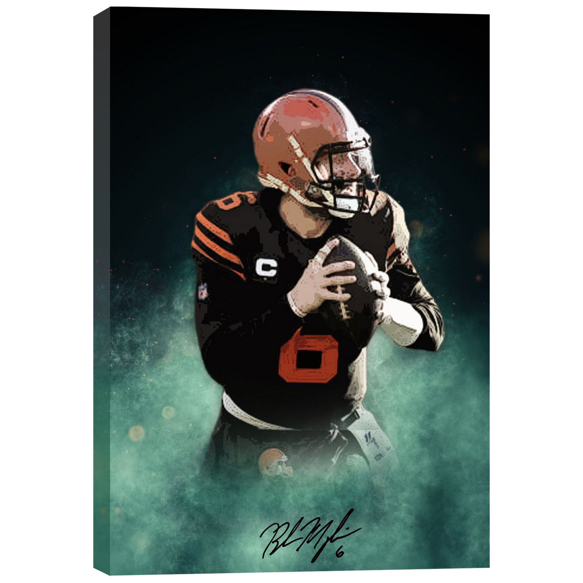 Baker Mayfield Celebrity Sports Art Poster School Dining Room Decoration 11 Canvas Wall Art Poster Decor Gift