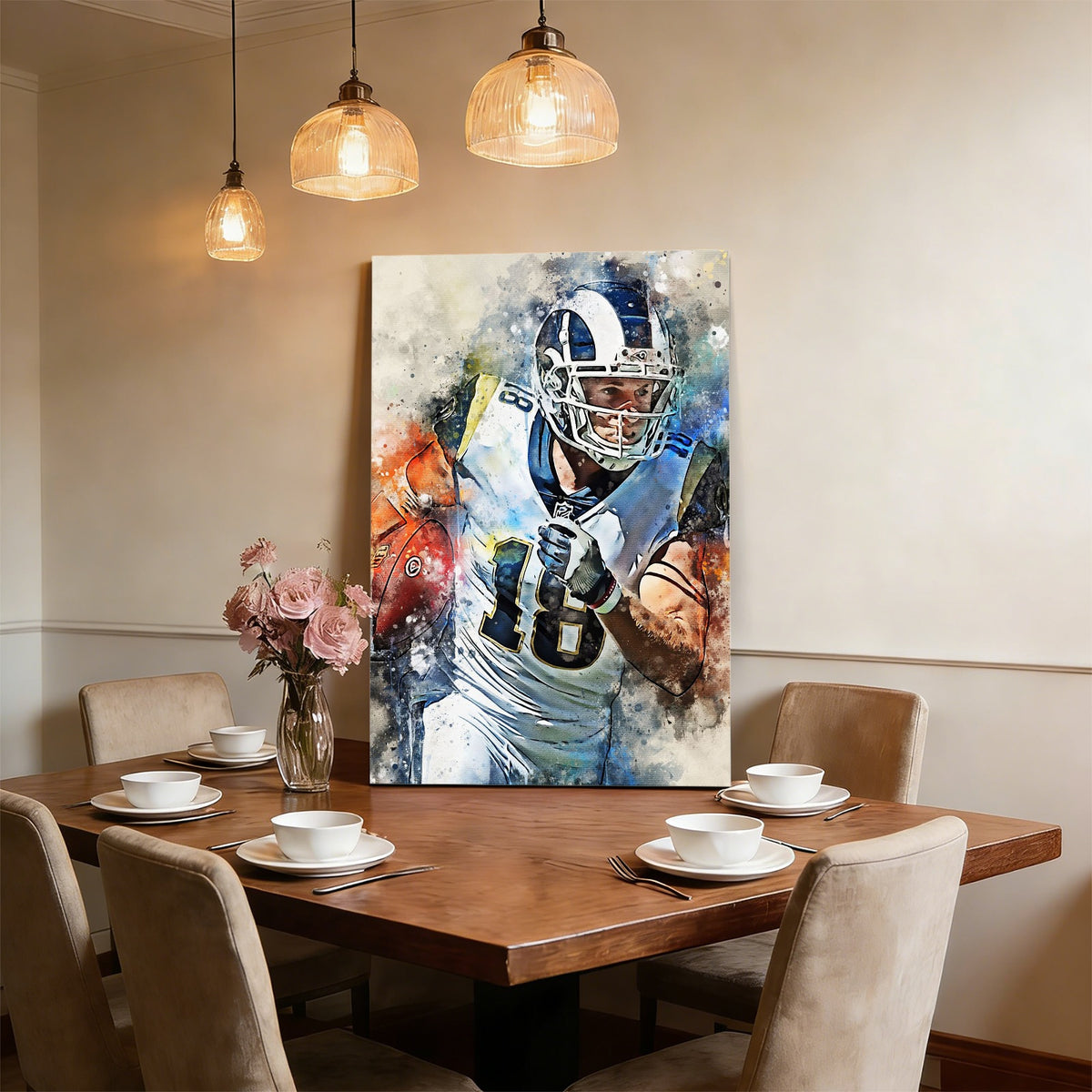 Cooper Kupp Celebrity Sports Art Poster School Dining Room Decoration 8 Canvas Wall Art Poster Decor Gift