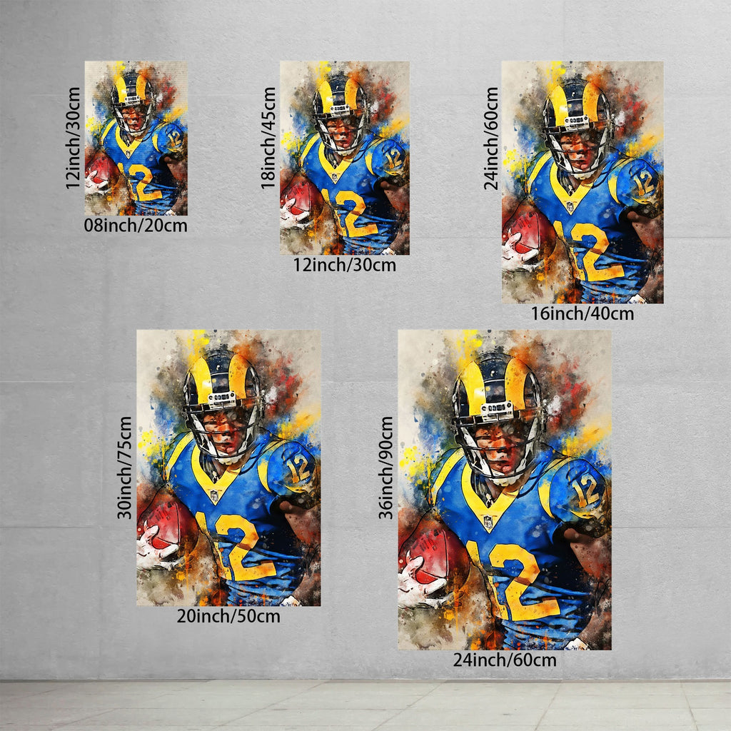 Brandin Cooks Celebrity Sports Art Poster School Dining Room Decoration 2 Canvas Wall Art Poster Decor Gift