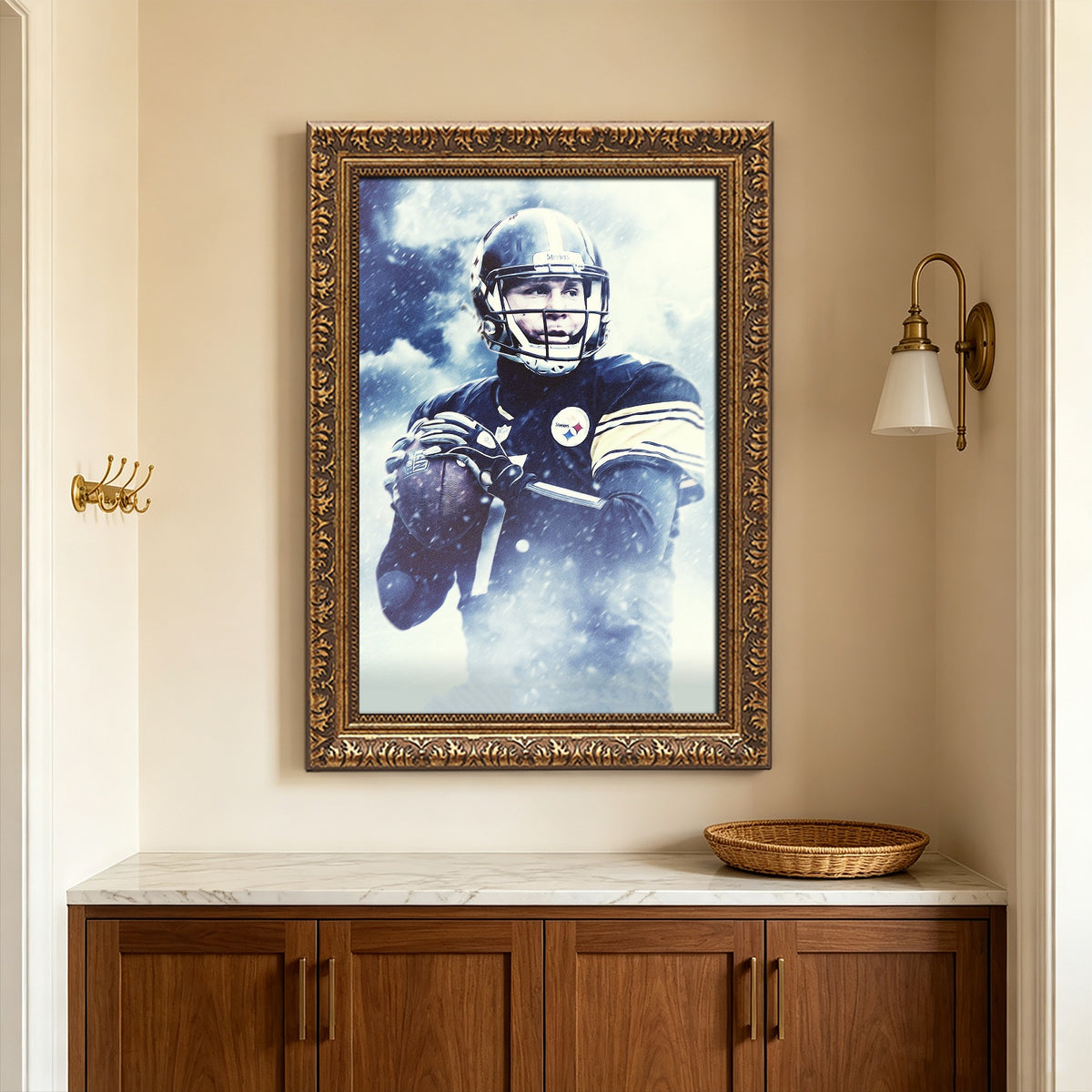 Ben Roethlisberger Art Sports Decorative Poster School Dormitory 1 Canvas Wall Art Poster Decor Gift