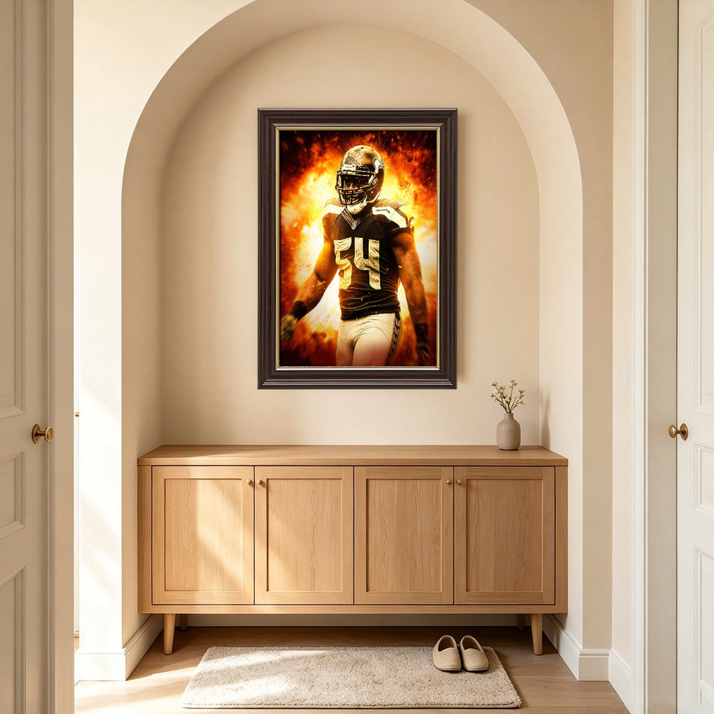 Bobby Wagner Art Sports Decorative Poster School Dormitory 9 Canvas Wall Art Poster Decor Gift