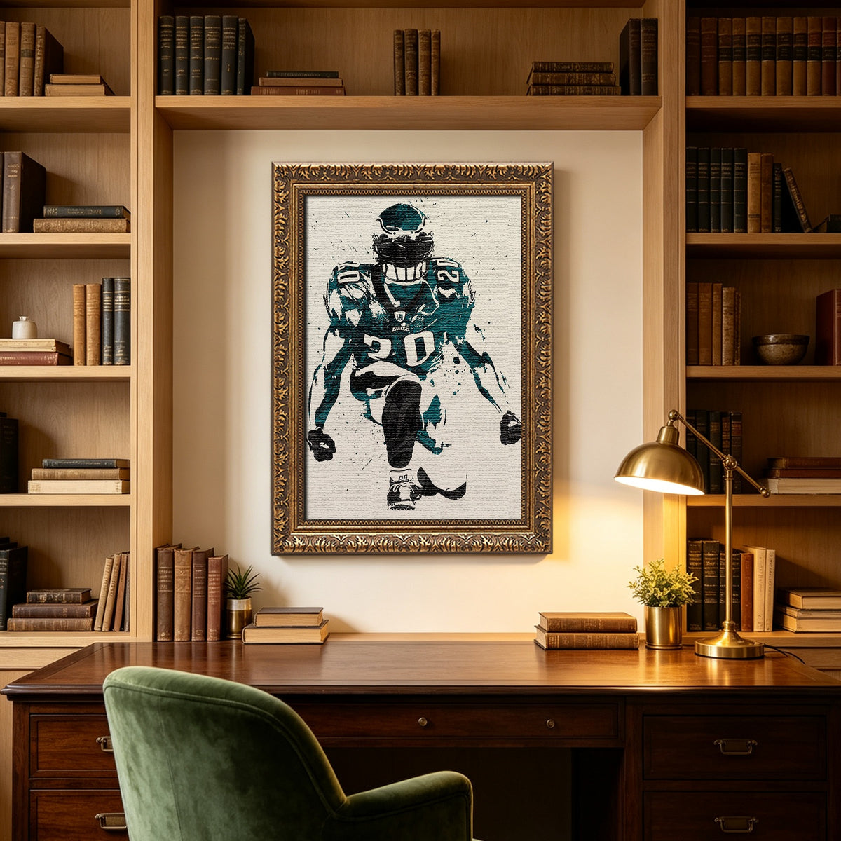 Brian Dawkins Art Poster 6 Canvas Wall Art Poster Decor Gift