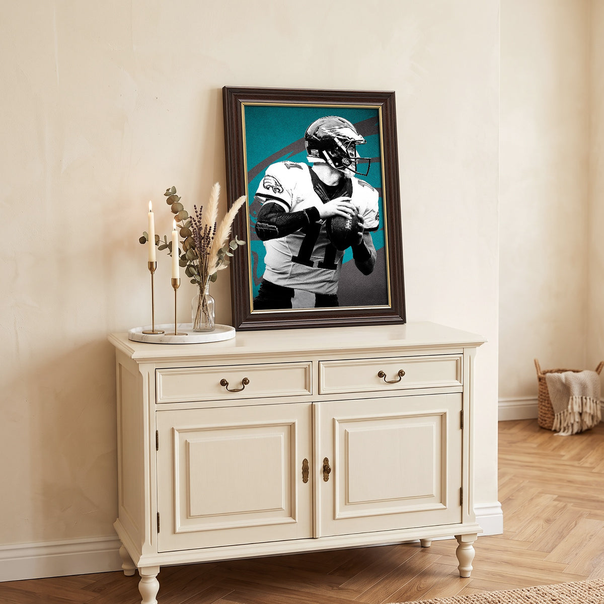 Carson Wentz Celebrity Sports Art Poster School Dining Room Decoration 1 Canvas Wall Art Poster Decor Gift