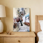 Cam Newton Celebrity Sports Art Poster School Dining Room Decoration 6 Canvas Wall Art Poster Decor Gift